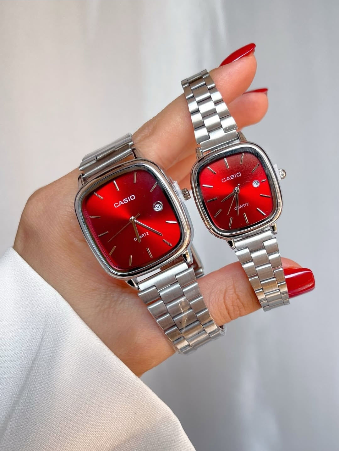 Casio Silver red Duo (Cadran rouge Premium)